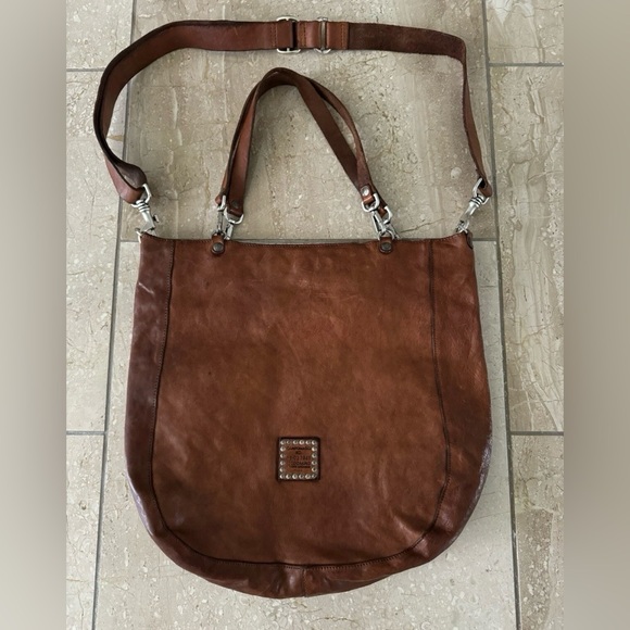 Campomaggi Free People Gorgeous Studded Leather Embellished Crossbody Tote Bag - Picture 2 of 16